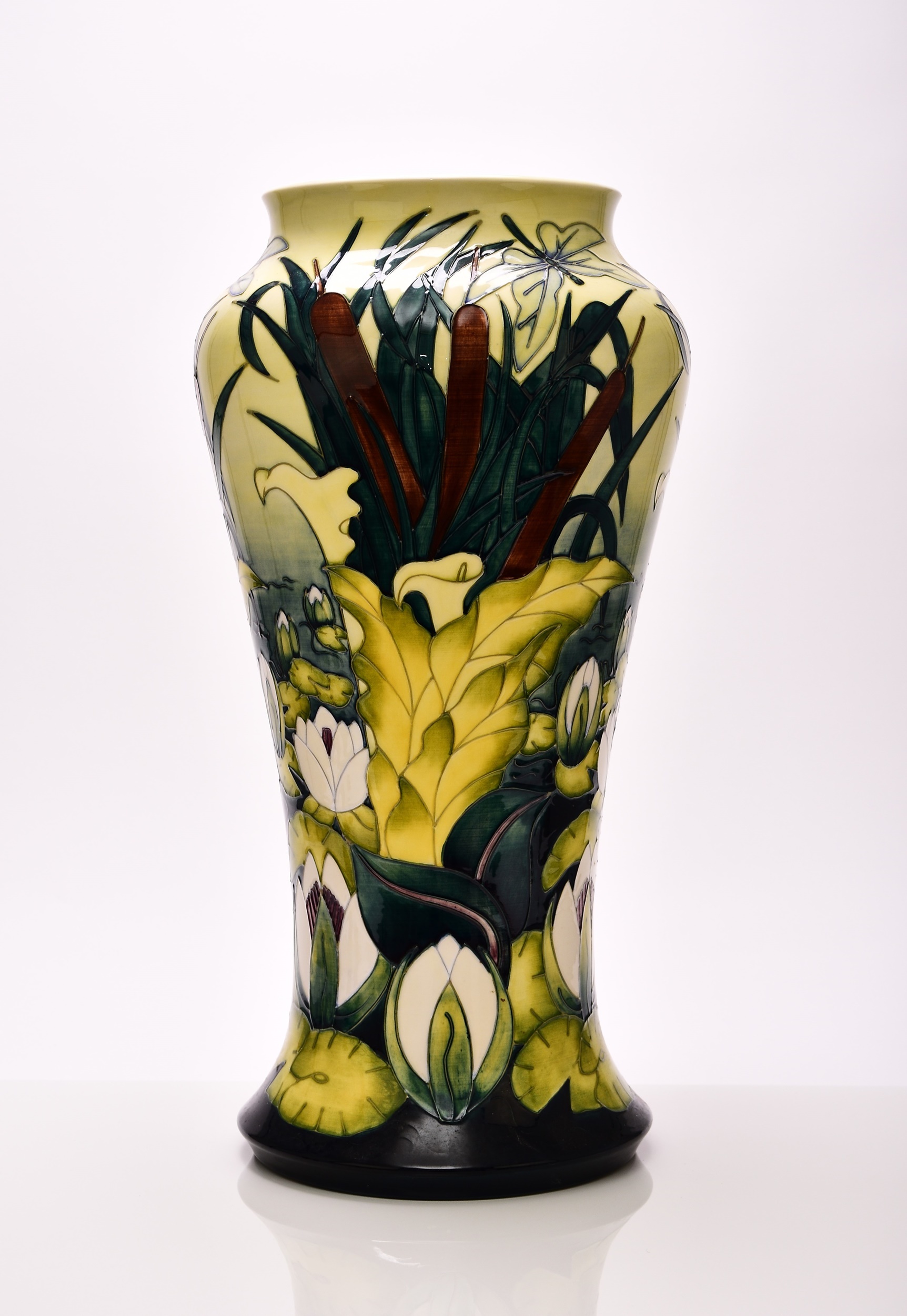 large floor-standing Moorcroft vase in the 'Lamia' pattern