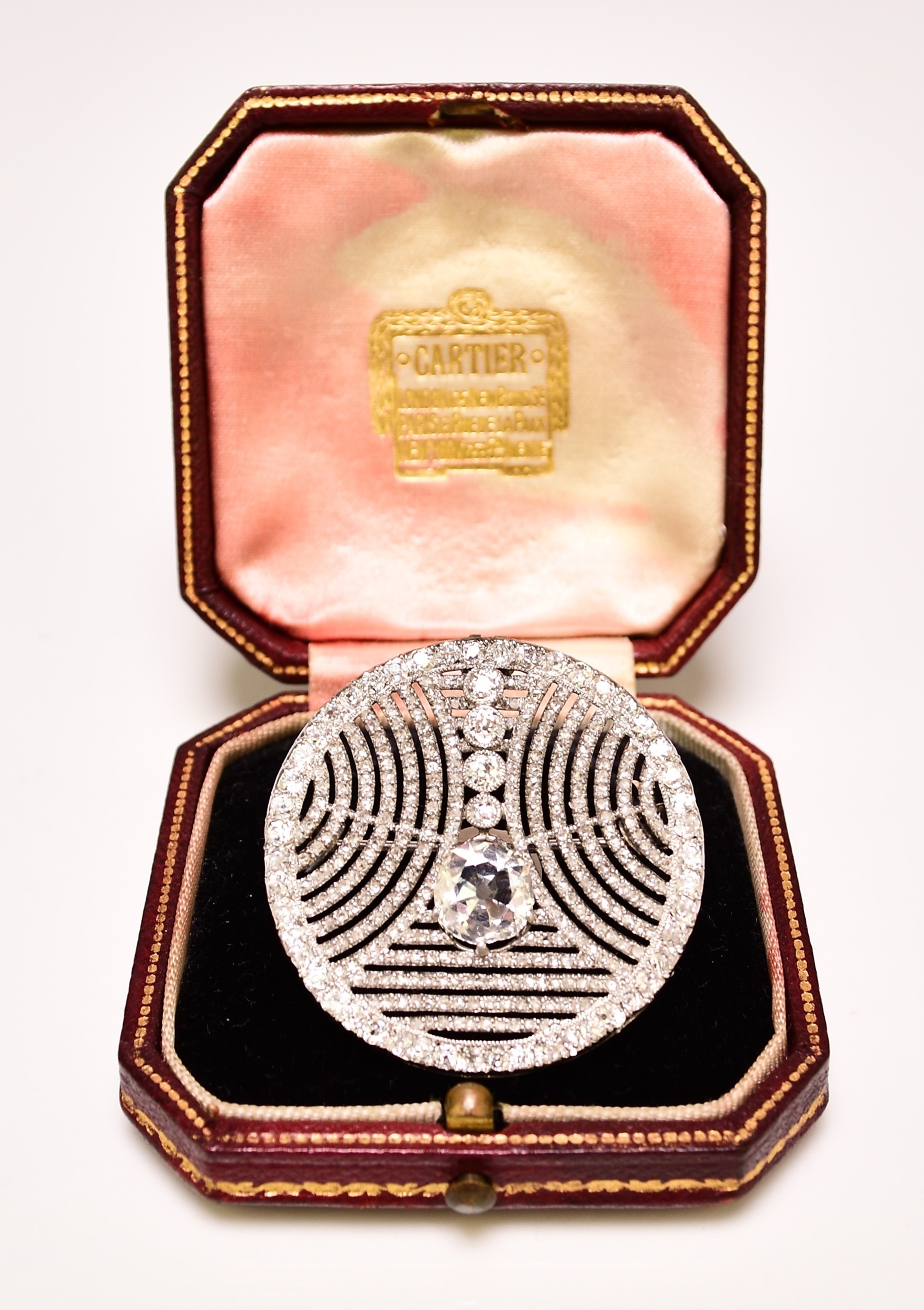 Art Deco diamond set brooch by Cartier