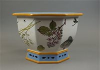 Lot 195 - W.S.Coleman for Minton; an octagonal...