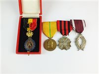 Lot 163 - Four Belgium medals with attached ribbons (4)