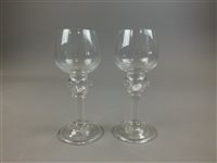 Lot 192 - A pair of English glass commemorative roemers...