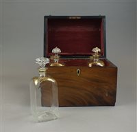 Lot 228 - An early 19th century mahogany dome top...