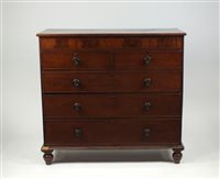 Lot 402 - A Victorian mahogany chest of drawers