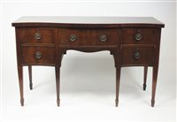 Lot 258 - A George III style crossbanded mahogany and...