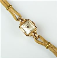 Lot 56 - A lady's 18ct gold Bucherer cocktail  watch,...