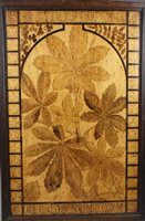 Lot 242 - A Victorian oak framed panel inscribed...