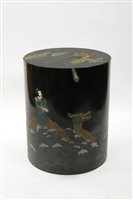 Lot 287 - A Chinese lacquer vase stand 20th Century Of...