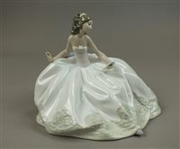 Lot 203 - A Lladro figure 'At the Ball/Sentada en la...