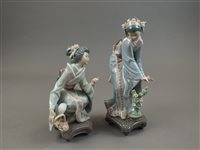 Lot 205 - A pair of Lladro figures of 'Mayumi', no. 1449...