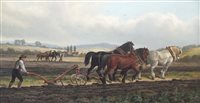 Lot 337 - Raymond (British school, 20th century), Plough...
