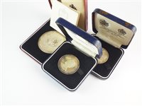 Lot 237 - A collection of silver commemorative medals,...