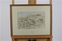Lot 320 - Sara John (Born 1946), View of rural Wales,...