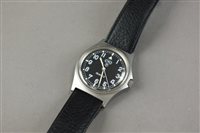 Lot 273 - A Gentleman's CWC stainless steel military...