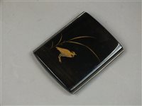 Lot 293 - A Japanese Namiki lacquer silver and gilt...