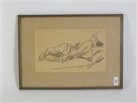 Lot 321 - Scandinavian school, 20th century, reclining...