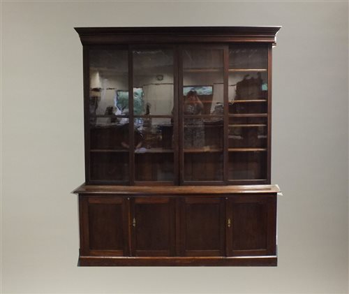 Lot 42 - A 19th century mahogany and stained pine...