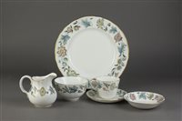 Lot 121 - A Royal Worcester Sylvan pattern partial...