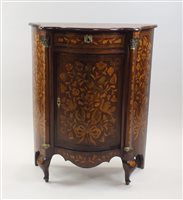 Lot 53 - A Dutch rosewood and marquetry inlaid...
