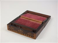 Lot 62 - An early 19th century rosewood and birds eye...