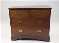 Lot 72 - An Edwardian cross banded mahogany chest of...