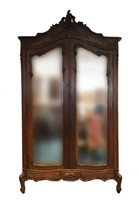 Lot 404 - A 19th century and later French walnut...