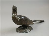 Lot 236 - Donald Greig (S. African) bronze figure of a bird