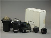 Lot 255 - A collection of photography equipment...