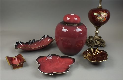 Lot 122 - A collection of Carlton Ware Rouge Royale,...