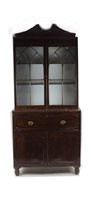 Lot 20 - A Regency mahogany secretaire bookcase, early...