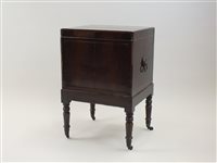 Lot 408 - A Regency mahogany cellaret, early 19th...