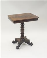 Lot 363 - A Victorian mahogany pedestal occasional...