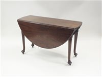 Lot 364 - A 19th century mahogany drop-leaf dining...