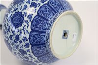 Lot 313 - A Chinese Blue and White Bottle Vase