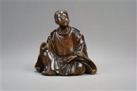 Lot 172 - A Japanese Carved Wood Figure