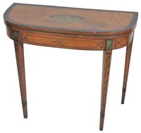 Lot 234 - A Regency rosewood crossbanded and painted...