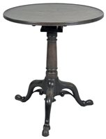 Lot 237 - A George III mahogany tripod table, the dished...