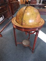 Lot 239 - A W and T M Bardin 18 inch terrestrial globe,...