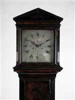 Lot 196 - A late 18th-century flame mahogany longcase...