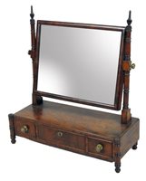 Lot 248 - A Regency mahogany toilet mirror, the...