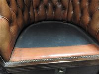 Lot 224 - A Regency mahogany hall porters chair, the...
