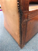 Lot 224 - A Regency mahogany hall porters chair, the...