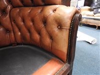Lot 224 - A Regency mahogany hall porters chair, the...