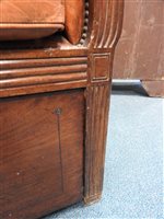 Lot 224 - A Regency mahogany hall porters chair, the...