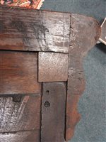 Lot 274 - An oak Wainscot chair, dated 1683