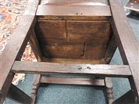 Lot 274 - An oak Wainscot chair, dated 1683