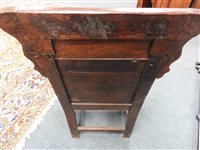 Lot 274 - An oak Wainscot chair, dated 1683