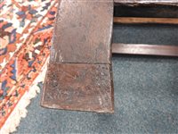 Lot 274 - An oak Wainscot chair, dated 1683