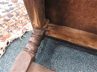 Lot 274 - An oak Wainscot chair, dated 1683