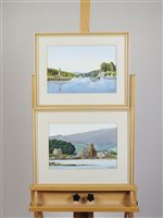 Lot 160 - Two shoreline watercolours by Arthur Hunt