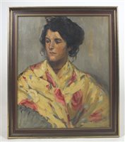 Lot 480 - Spanish school, early 20th century, Portrait...